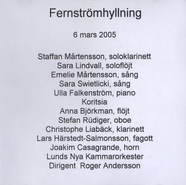 Fernstromhylllning 2005 medverkande